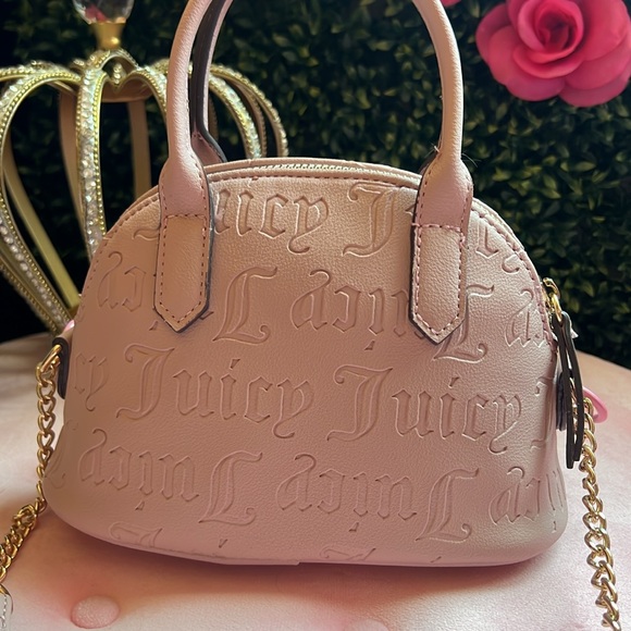 🩷🍒Juicy couture dusty blush pink mini bowler bag - Picture 4 of 7